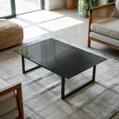 Glass top Black without pattern