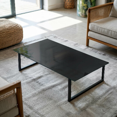 Glass top Black without pattern