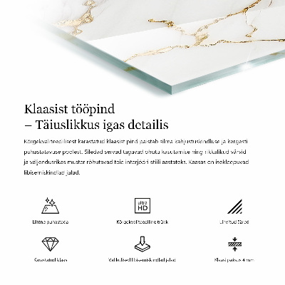 Glass top Concrete patterns with scratches
