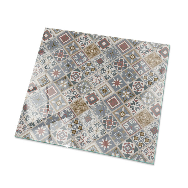 Glass top Mosaic patterns with ornaments