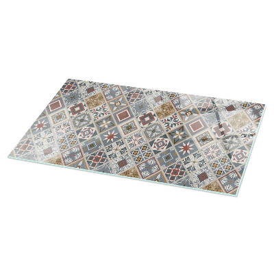 Glass top Mosaic patterns with ornaments