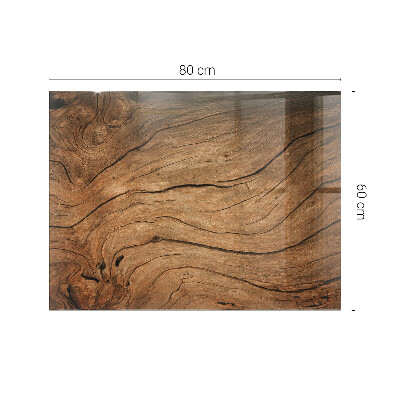 Glass top Wood-inspired pattern