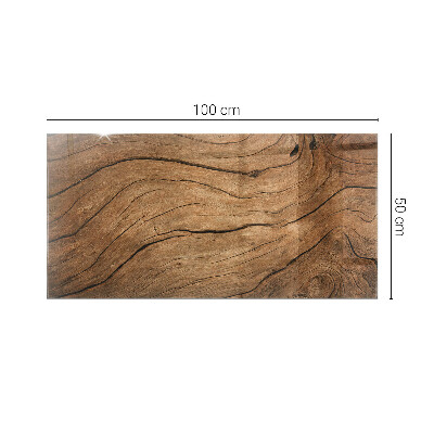Glass top Wood-inspired pattern