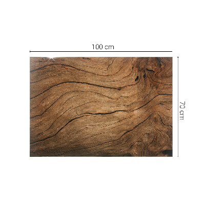 Glass top Wood-inspired pattern