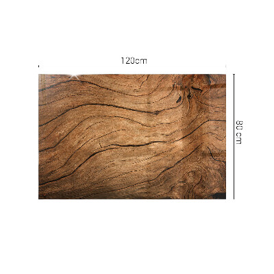 Glass top Wood-inspired pattern