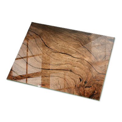 Glass top Wood-inspired pattern