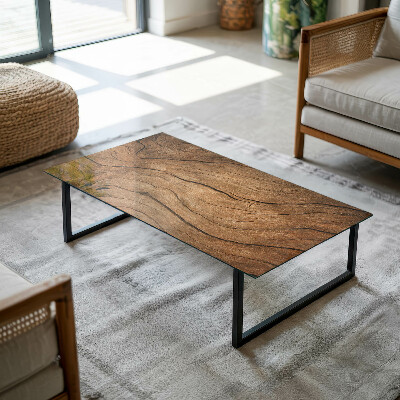 Glass top Wood-inspired pattern