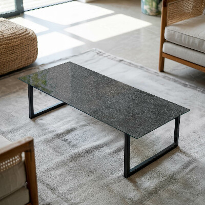 Glass top Natural stone structure