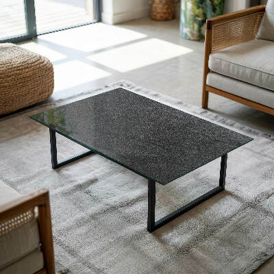 Glass top Natural stone structure
