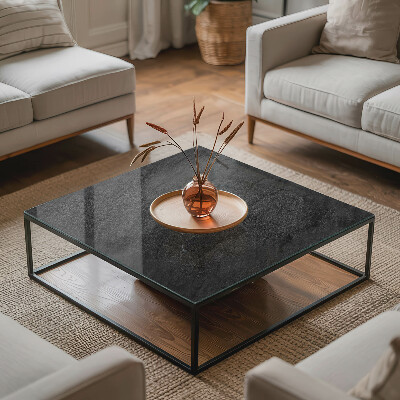 Glass top Natural stone structure