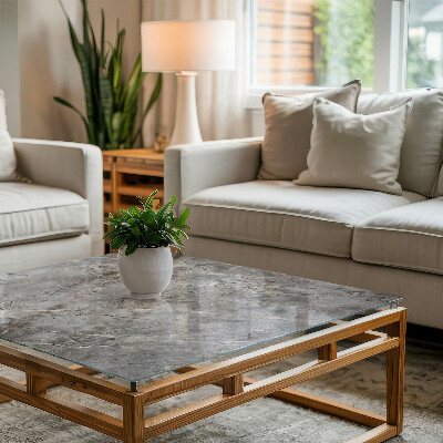 Glass top Marble motif in nature