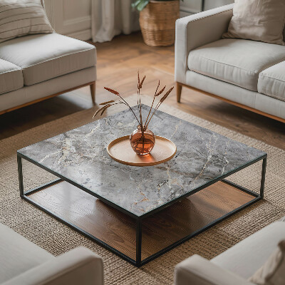 Glass top Marble motif in nature