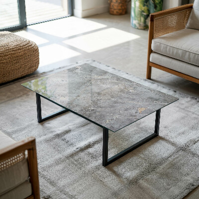Glass top Marble motif in nature