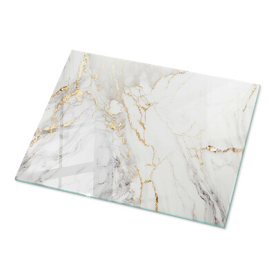 Glass top Marble style with veins