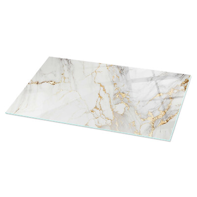 Glass top Marble style with veins