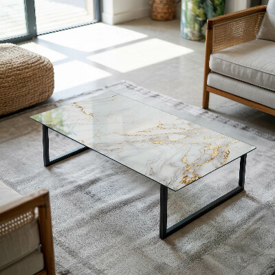 Glass top Marble style with veins