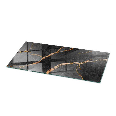 Glass top Marble veins in design