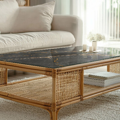 Glass top Marble veins in design