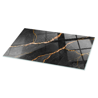 Glass top Marble veins in design