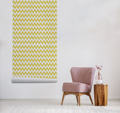 Wallpaper Subtle Yellow Zigzag