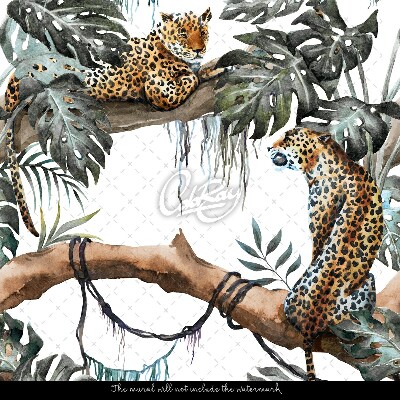 Wallpaper Leopards Resting On The Tree