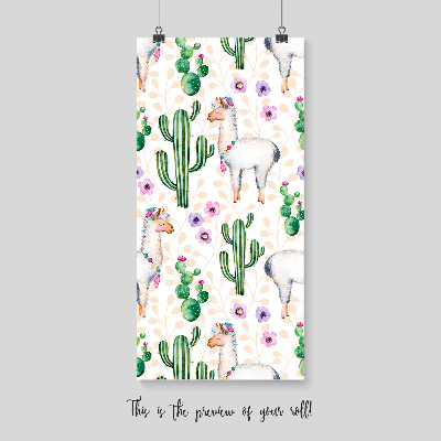 Wallpaper Llamas Among Cacti