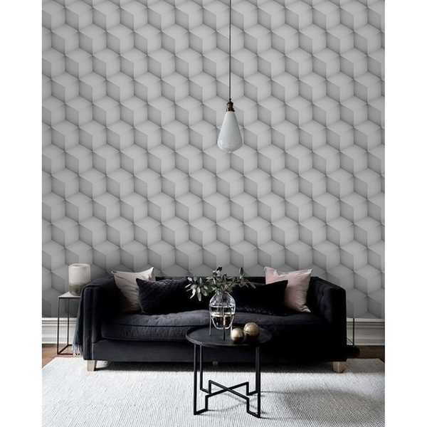 Wallpaper Innovative Gray Squares