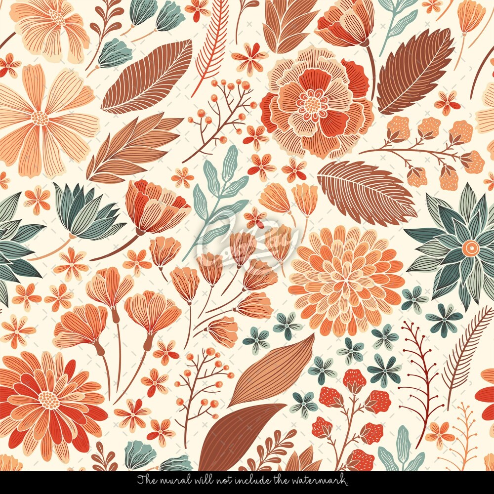 290325825 Wallpaper  Piper Multicolor Retro Boho Floral Wallpaper