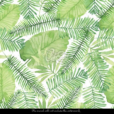 Wallpaper In The Thicket Of Green Leaves