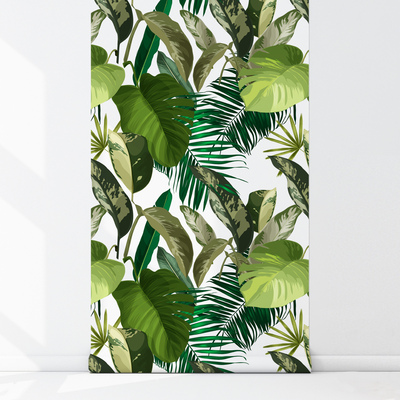 Wallpaper Bouquet Of Exotic Leaves