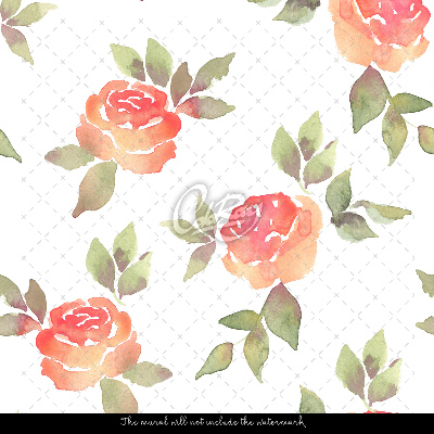 Wallpaper Delicate Watercolor Roses