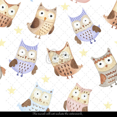Wallpaper Dancing Owls