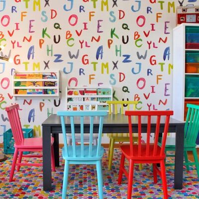 Wallpaper Colorful Letters