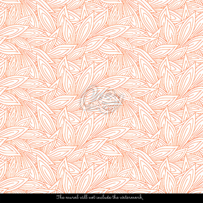 Wallpaper Among Peach-Colored Leaves