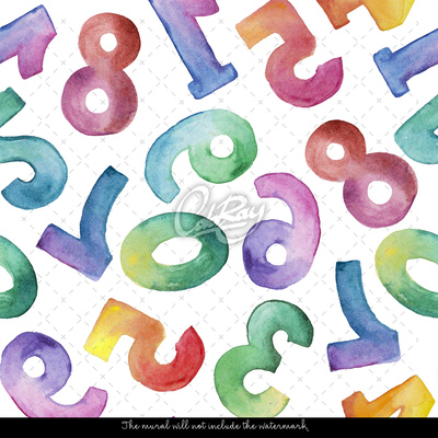 Wallpaper Colorful Numbers