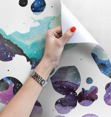 Wallpaper Watercolor Galaxy Splashes