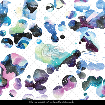 Wallpaper Watercolor Galaxy Splashes