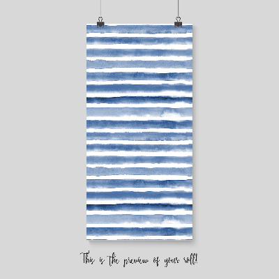 Blue Watercolor Stripe wallpaper - Happywall