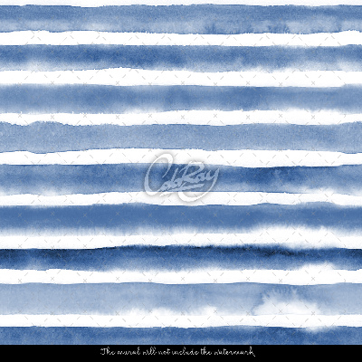 Wallpaper Blue Watercolor Stripes
