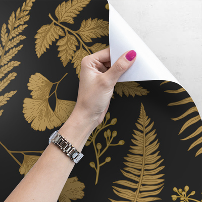 Wallpaper Golden-Black Elegance