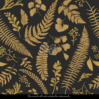 Wallpaper Golden-Black Elegance