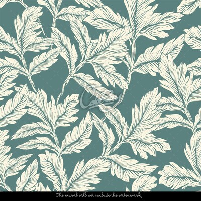 Wallpaper Acanthus Leaves