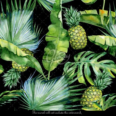 Wallpaper Pineapple Jungle