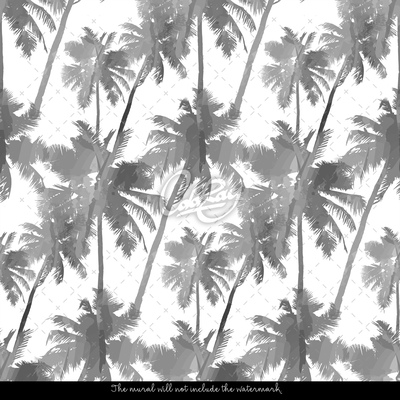 Wallpaper Shadows Of Gray Palm Trees