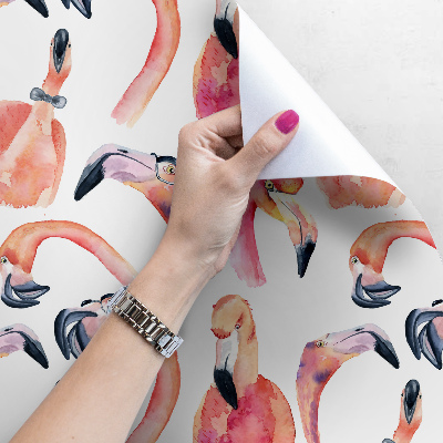 Wallpaper Crazy Pink Flamingos