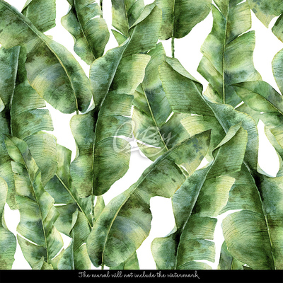 Wallpaper Banana Palm Leaves
