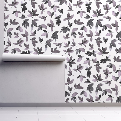 Wallpaper Autum Leaves In Glamour Style