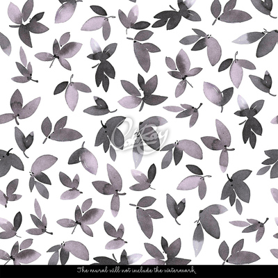Wallpaper Autum Leaves In Glamour Style