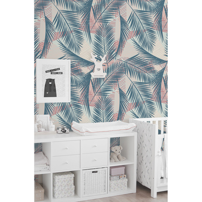 Wallpaper In A Charming Tropical Forest