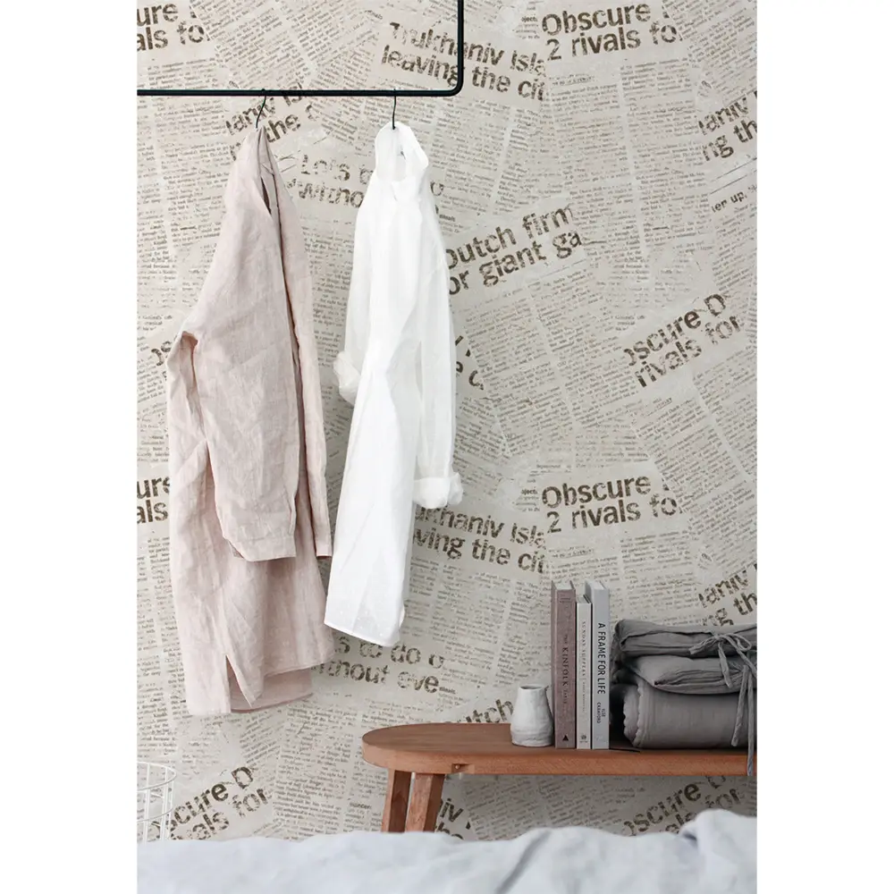 newspaper wallpaper   b&q